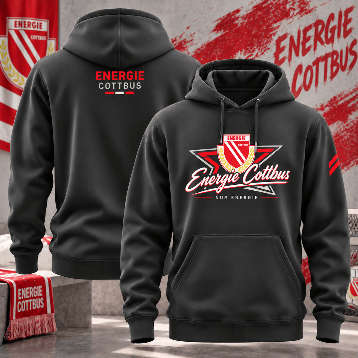Energie Cottbus BDL Hoodie – German Bundesliga Soccer Fan Pullover