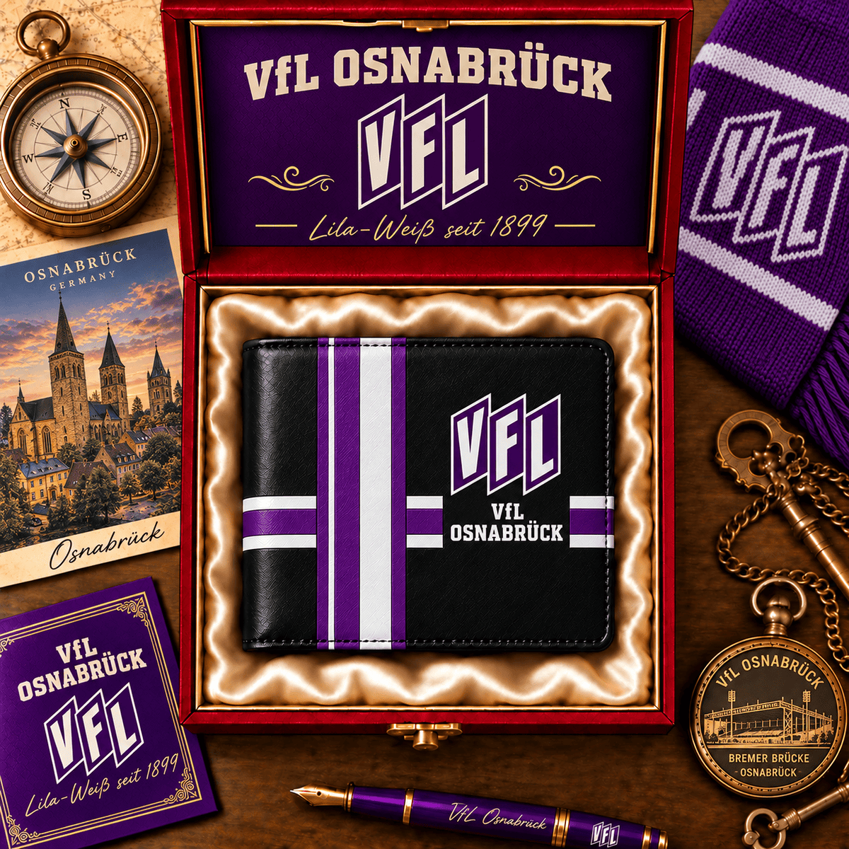 VfL Osnabrück Personalized Football Wallet – Custom Name Fan Gift