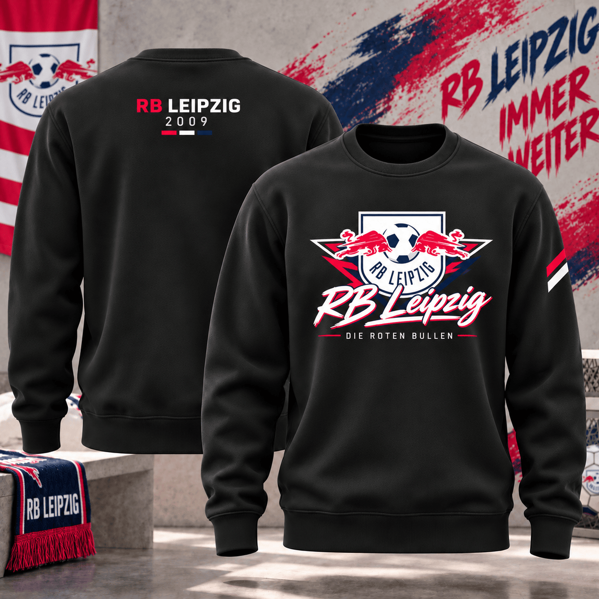 RB Leipzig Football Sweatshirt – Vintage Inspired Fan Apparel