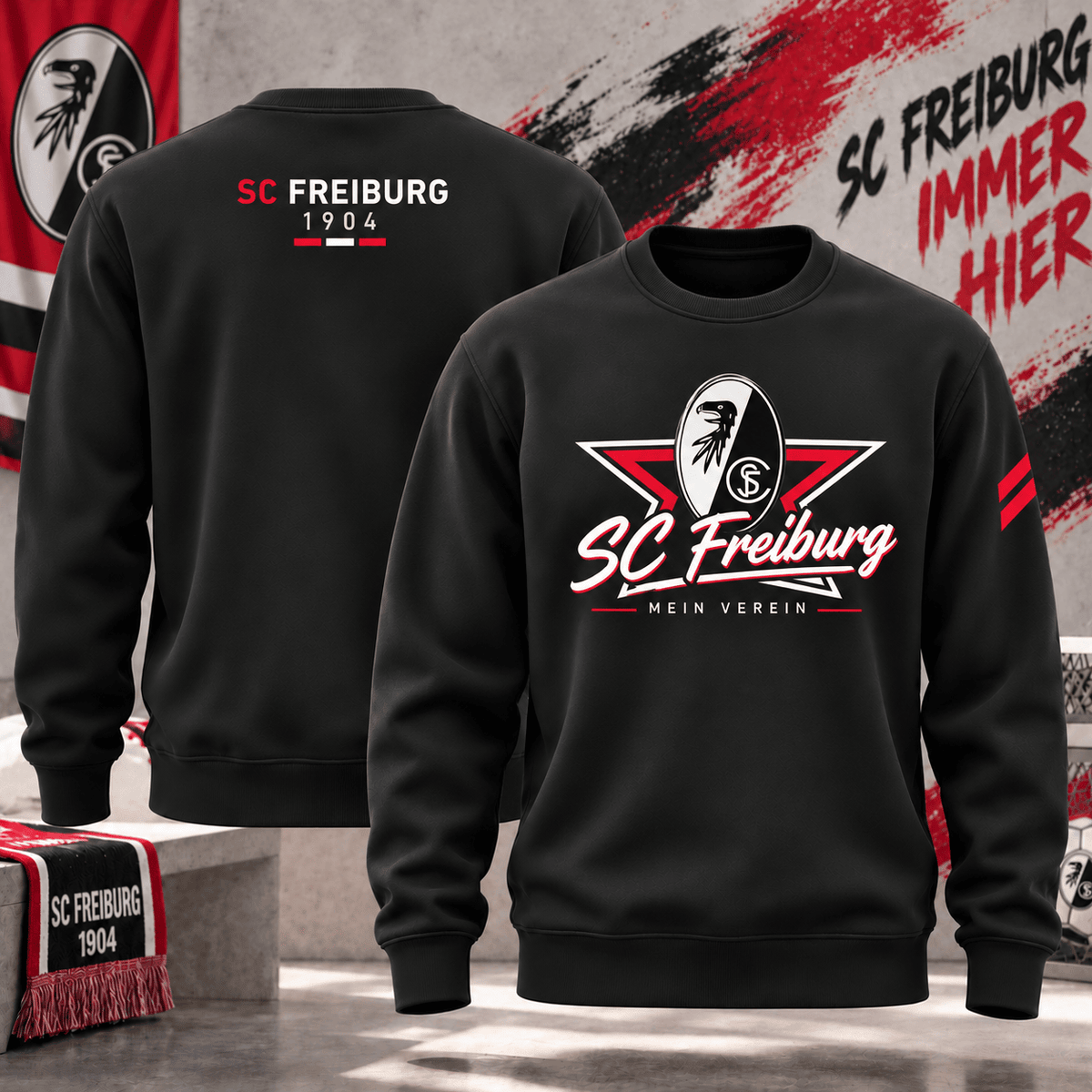 SC Freiburg Football Sweatshirt – Vintage Inspired Fan Apparel
