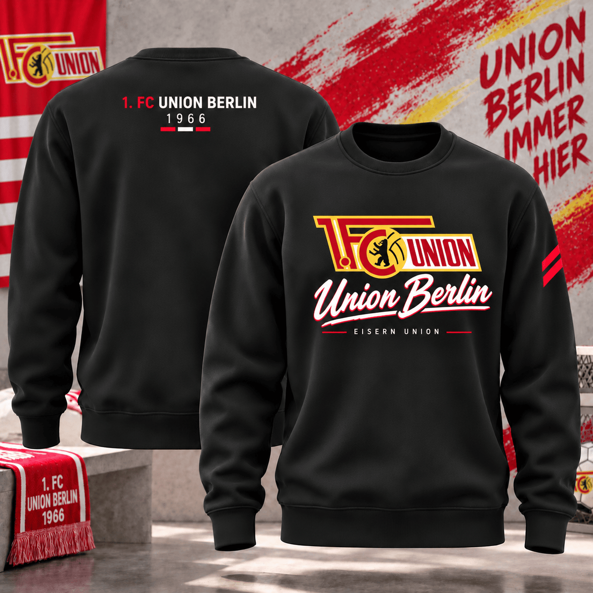 Union Berlin Football Sweatshirt – Vintage Inspired Fan Apparel