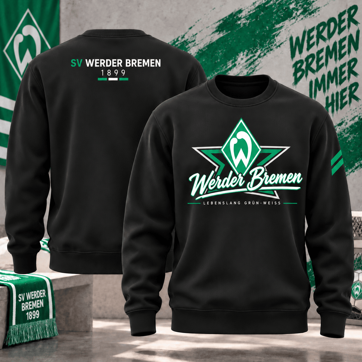 Werder Bremen Football Sweatshirt – Vintage Inspired Fan Apparel