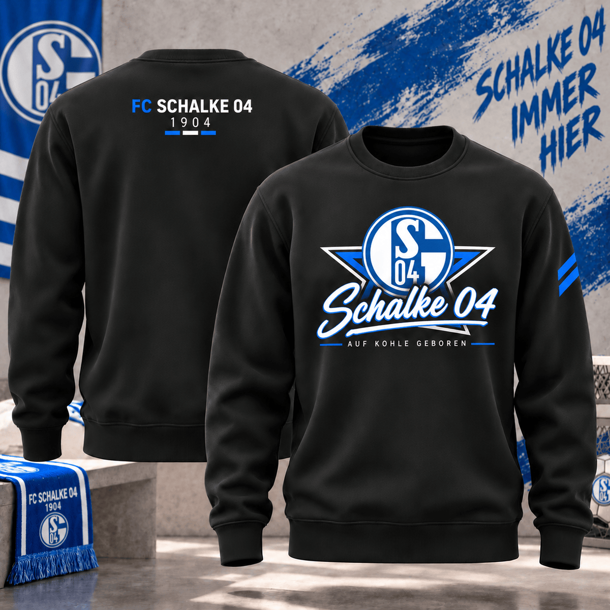 Schalke 04 Football Sweatshirt – Vintage Inspired Fan Apparel