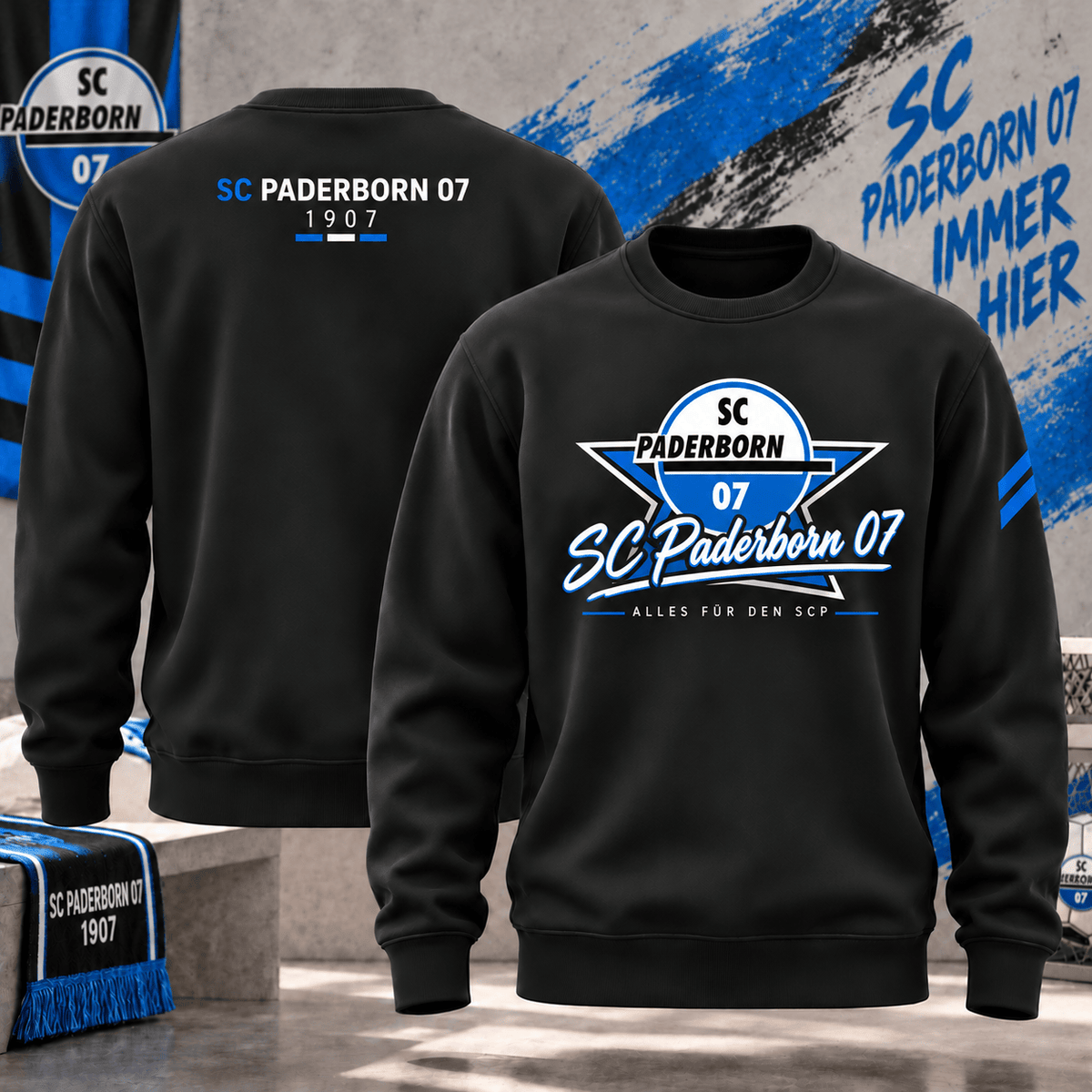 SC Paderborn 07 Football Sweatshirt – Vintage Inspired Fan Apparel