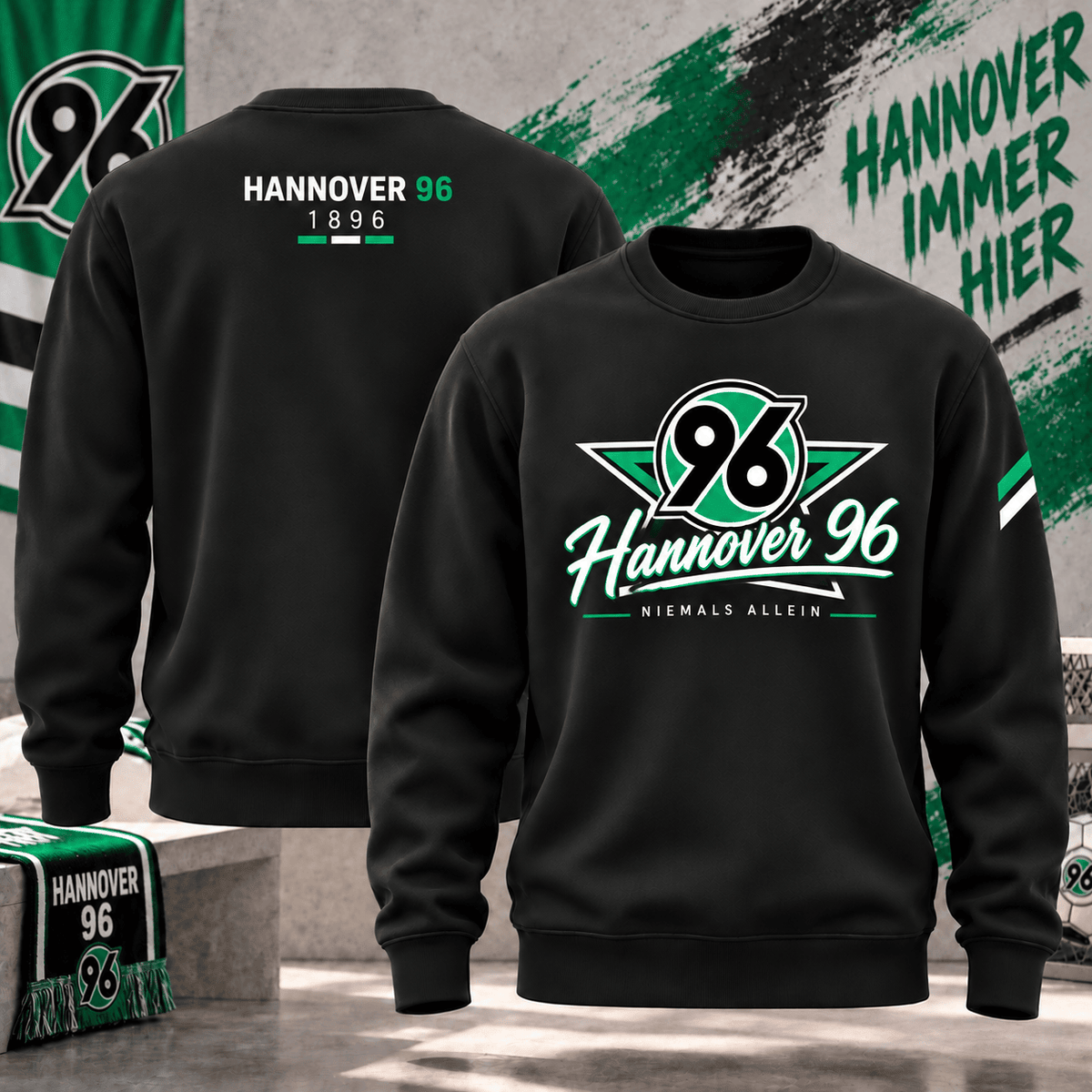 Hannover 96 Football Sweatshirt – Vintage Inspired Fan Apparel