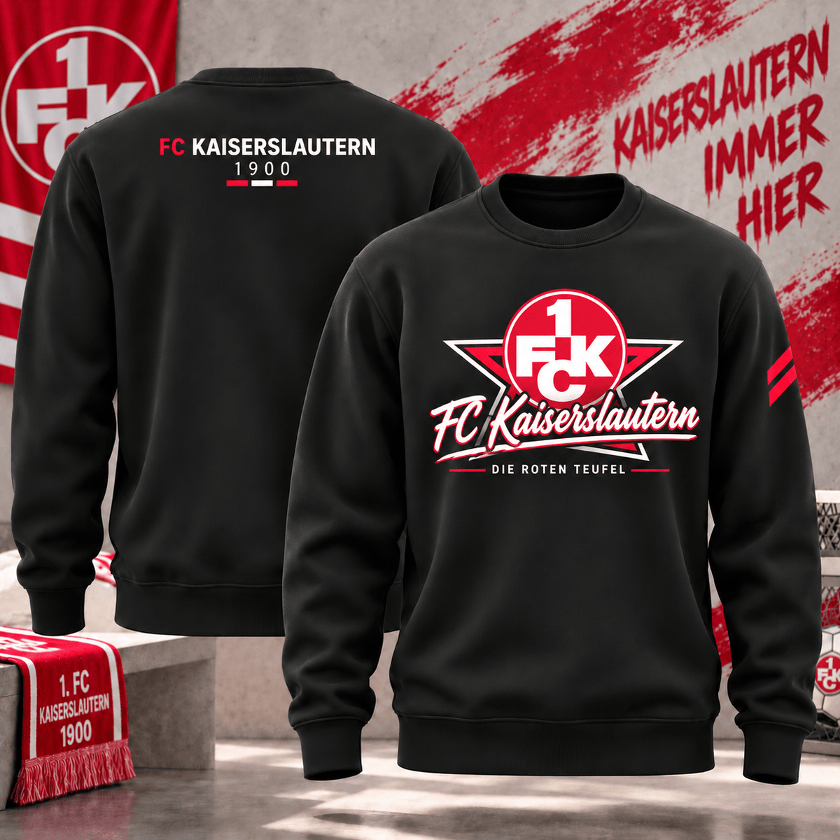 FC Kaiserslautern Football Sweatshirt – Vintage Inspired Fan Apparel