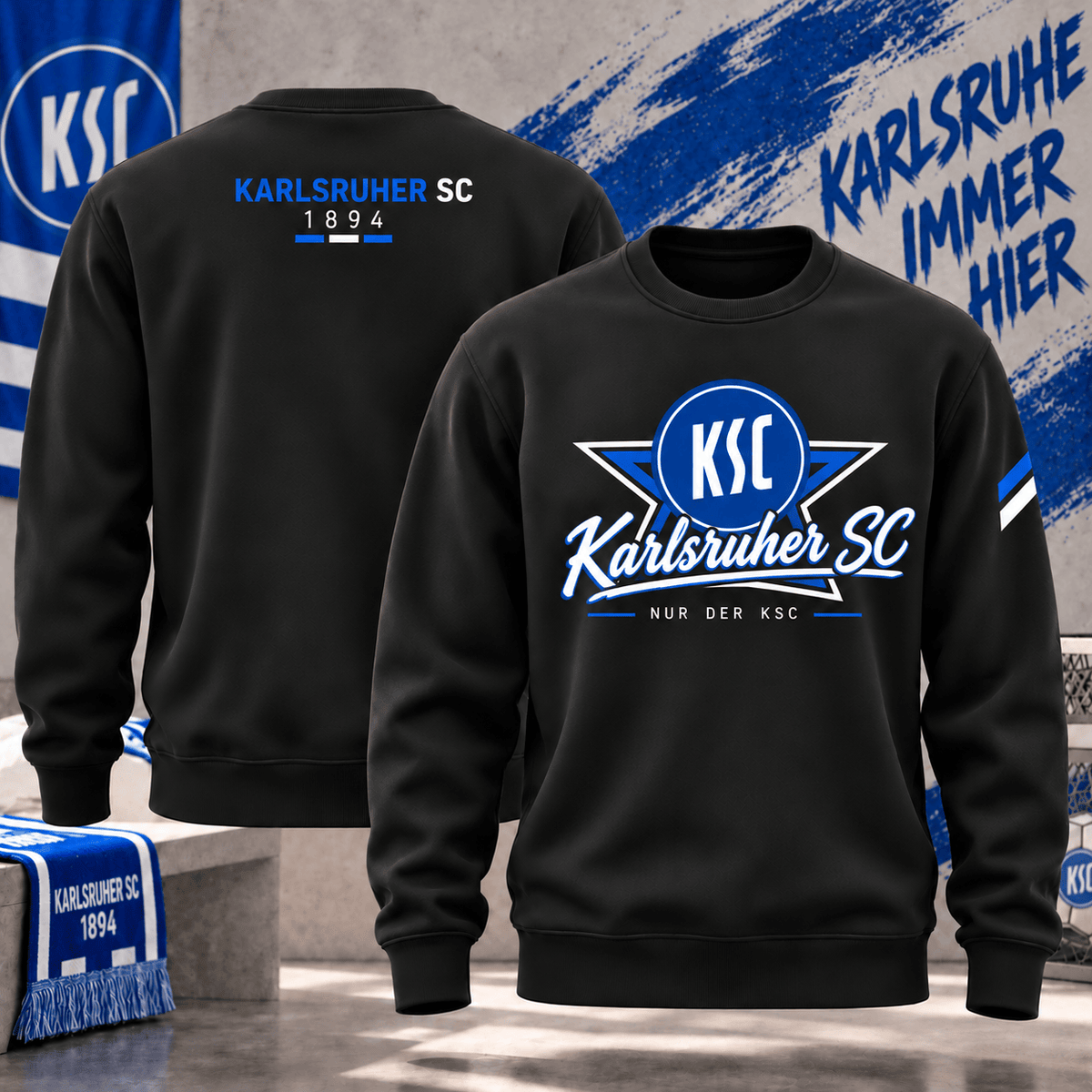 Karlsruher SC Football Sweatshirt – Vintage Inspired Fan Apparel