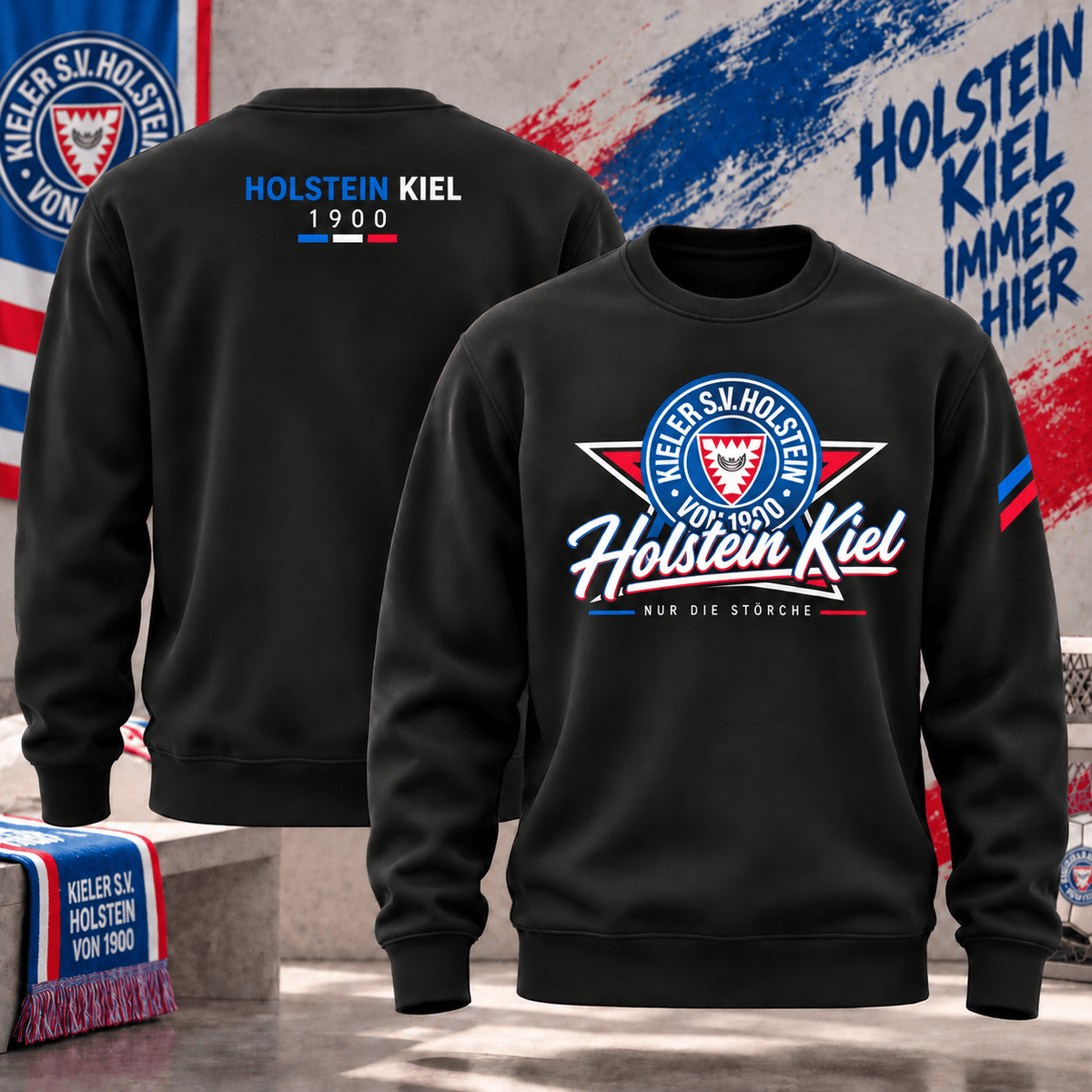 Holstein Kiel Football Sweatshirt – Vintage Inspired Fan Apparel