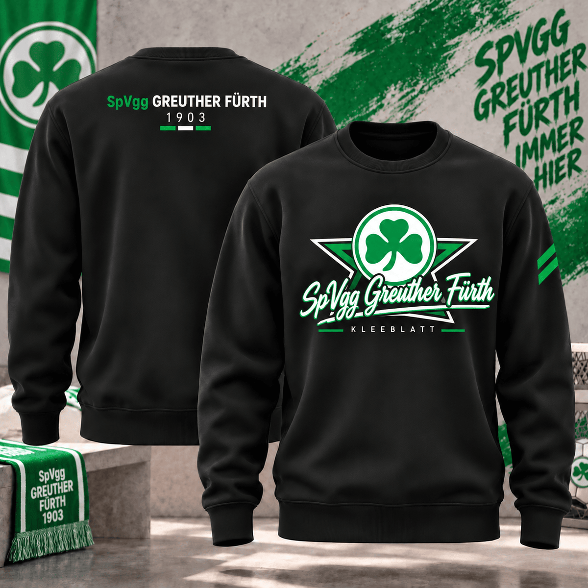 SpVgg Greuther Fürth Football Sweatshirt – Vintage Inspired Fan Apparel