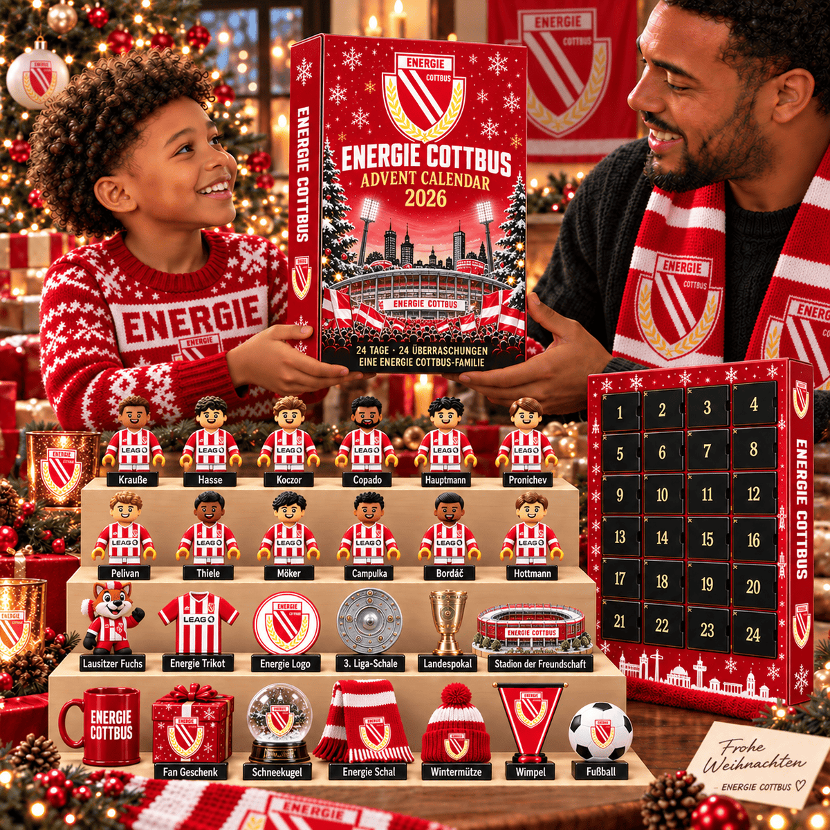 Energie Cottbus 2026 Advent Calendar – 24 Days of Football Collectibles & Gifts