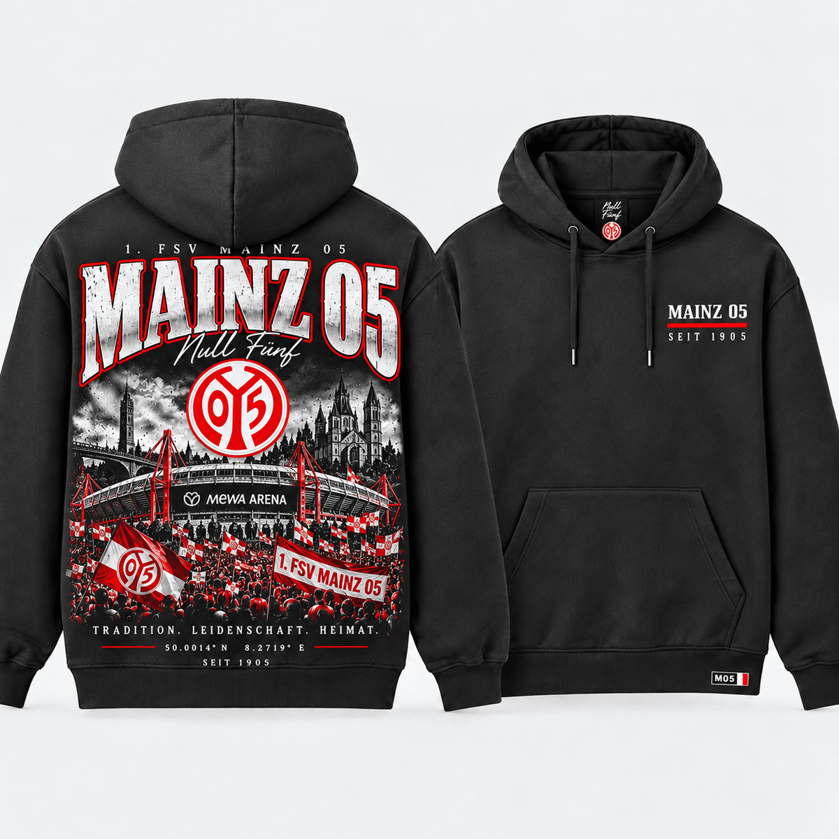 Mainz 05 Stadium Graphic Hoodie – Vintage Football Fan Edition