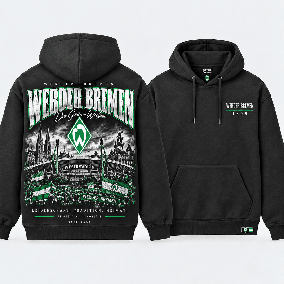 Werder Bremen Stadium Graphic Hoodie – Vintage Football Fan Edition