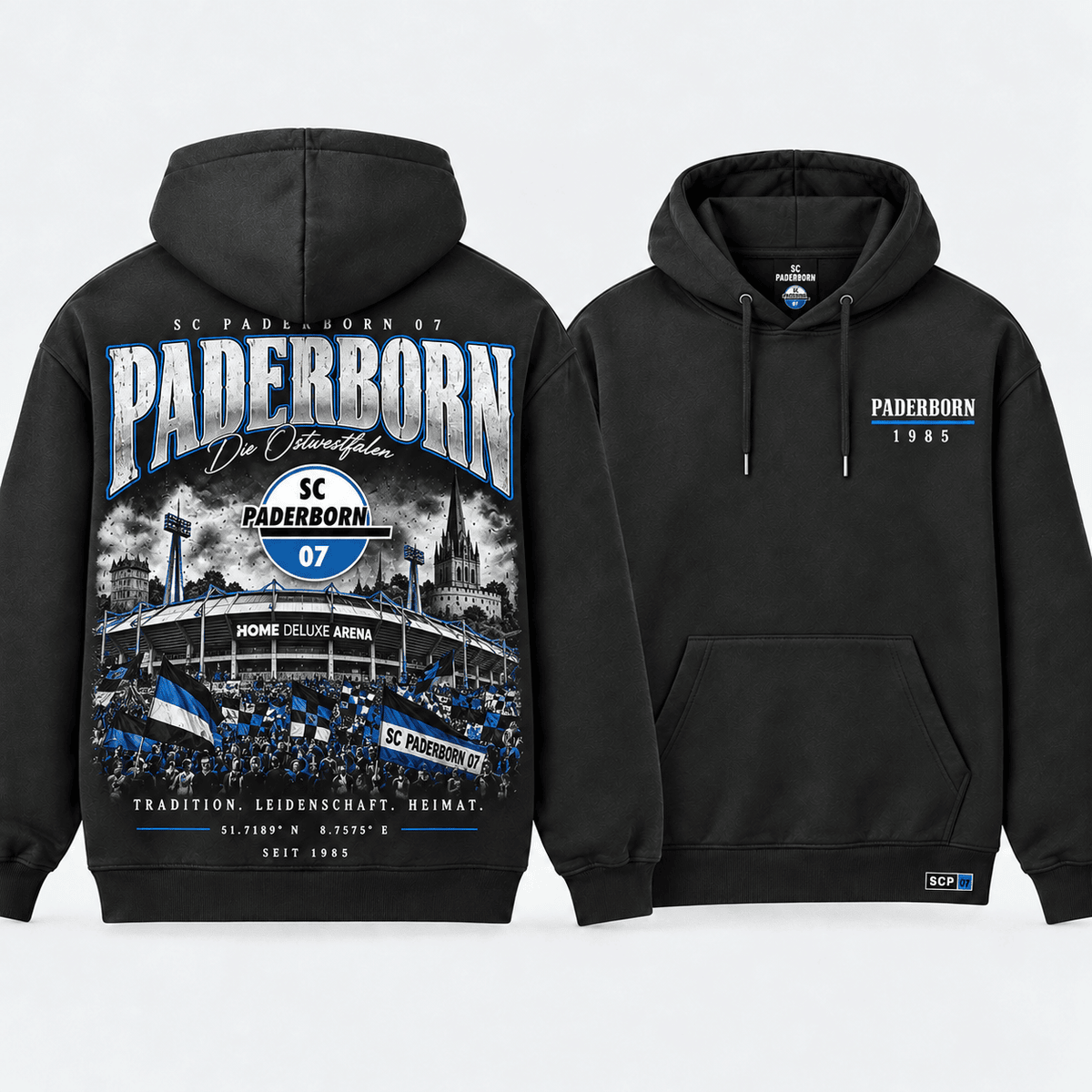 SC Paderborn 07 Stadium Graphic Hoodie – Vintage Football Fan Edition