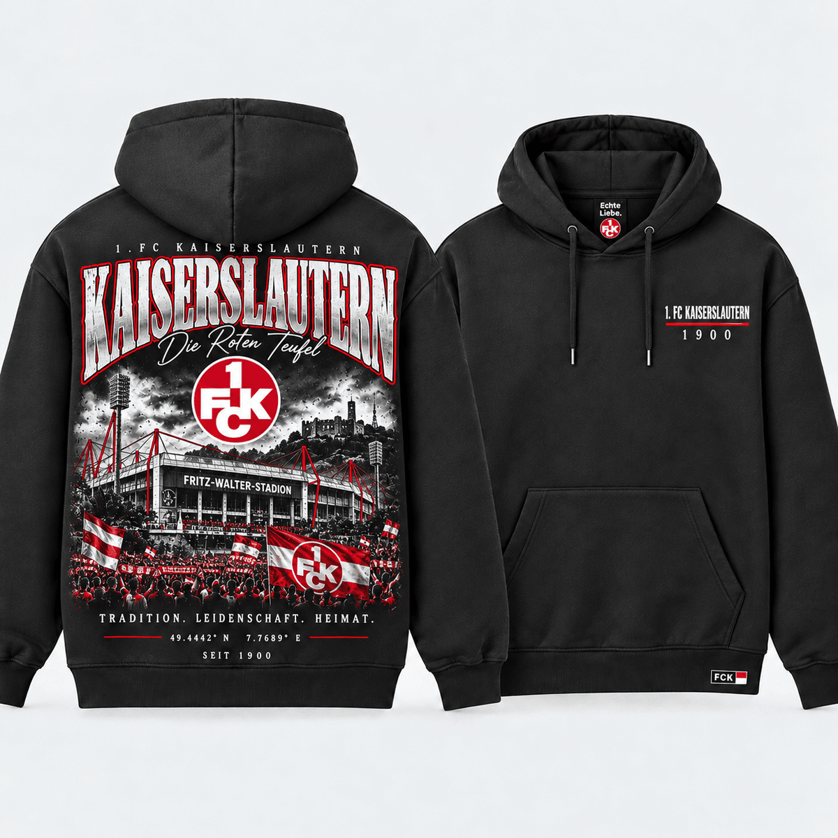 FC Kaiserslautern Stadium Graphic Hoodie – Vintage Football Fan Edition
