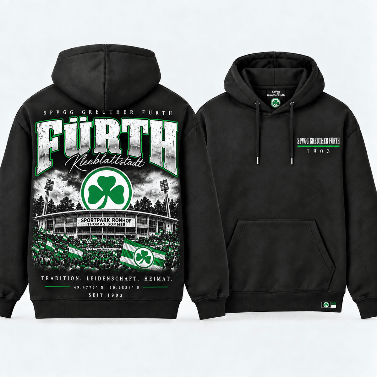 FC Magdeburg Stadium Graphic Hoodie – Vintage Football Fan Edition