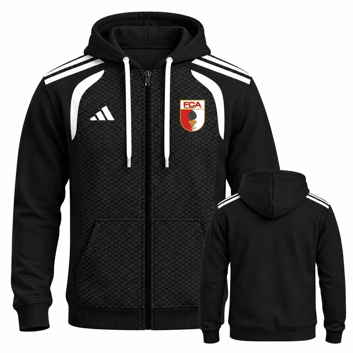 FC Augsburg BDL Full-Zip Hoodie – Men's & Women's German Football Club Track Jacket