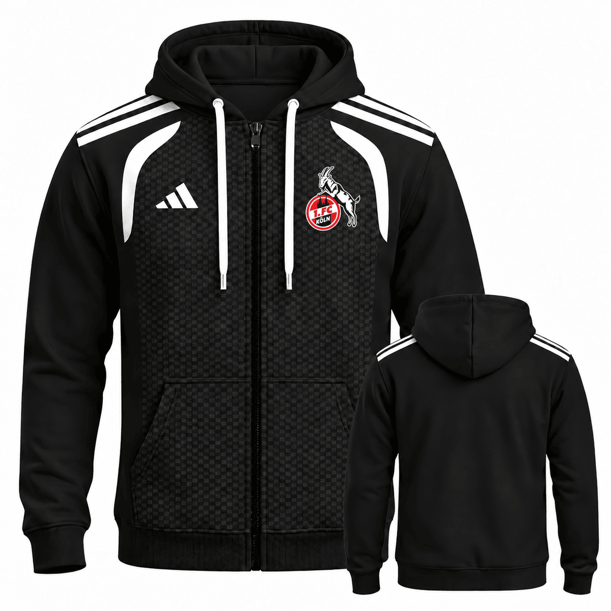 1. FC Köln BDL Full-Zip Hoodie – Men's & Women's German Football Club Track Jacket