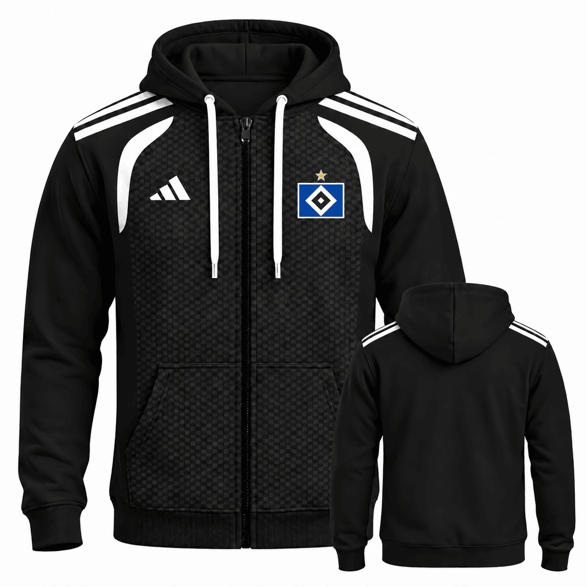 Hamburger SV BDL Full-Zip Hoodie – Men's & Women's German Football Club Track Jacket