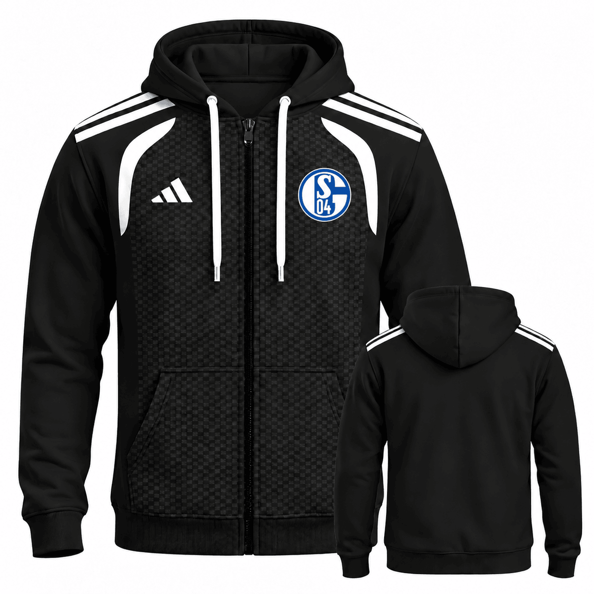 Schalke 04 BDL Full-Zip Hoodie – Men's & Women's German Football Club Track Jacket