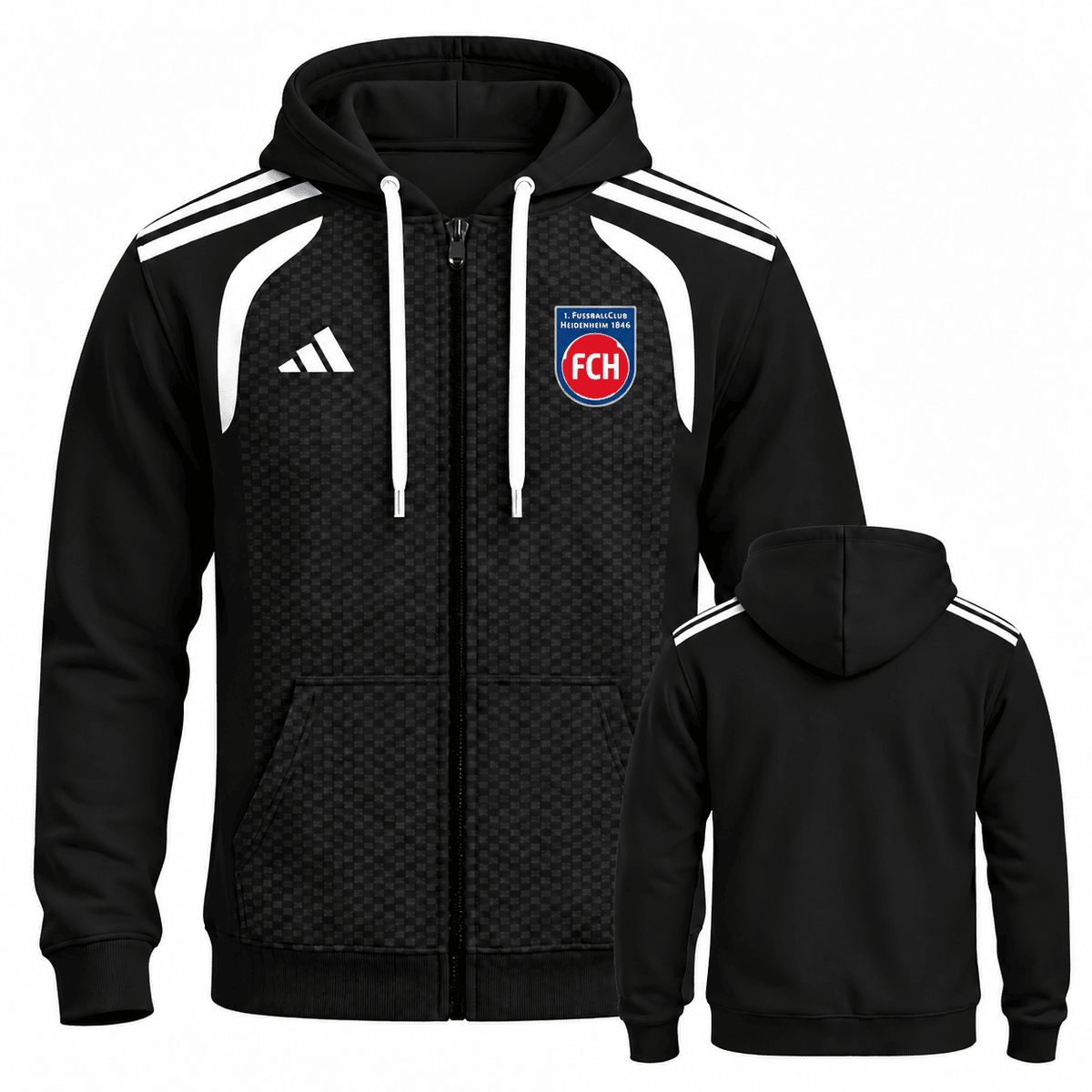 FC Heidenheim BDL Full-Zip Hoodie – Men's & Women's German Football Club Track Jacket