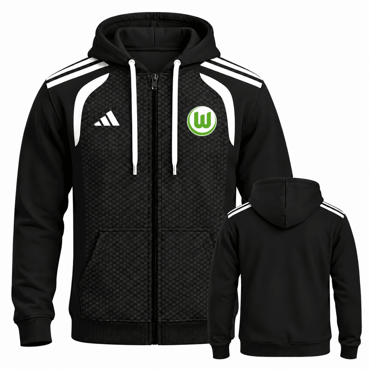 VfL Wolfsburg BDL Full-Zip Hoodie – Men's & Women's German Football Club Track Jacket