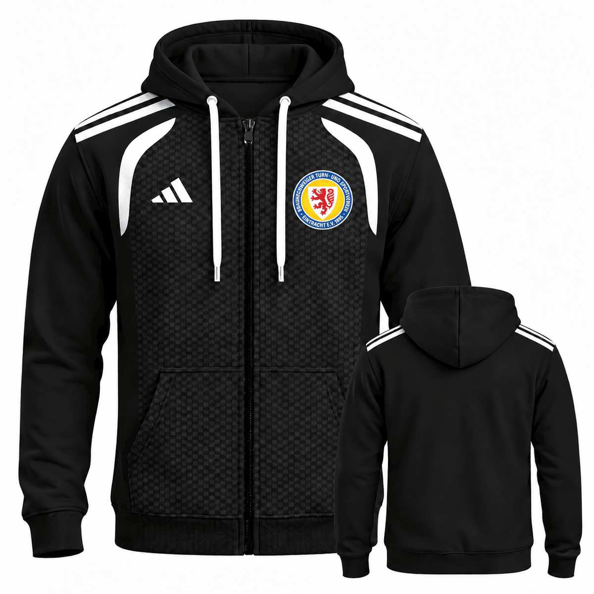 Eintracht Braunschweig BDL Full-Zip Hoodie – Men's & Women's German Football Club Track Jacket