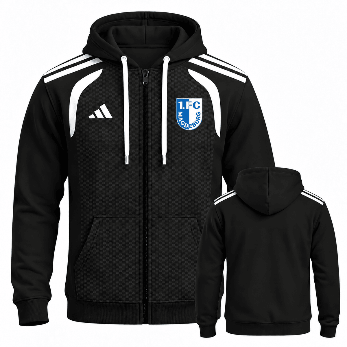 FC Magdeburg BDL Full-Zip Hoodie – Men's & Women's German Football Club Track Jacket