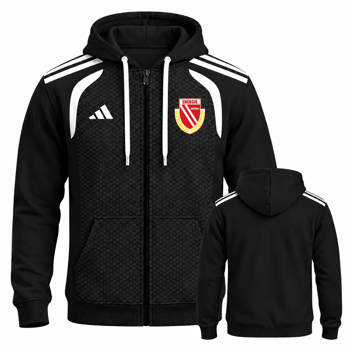 Energie Cottbus BDL Full-Zip Hoodie – Men's & Women's German Football Club Track Jacket