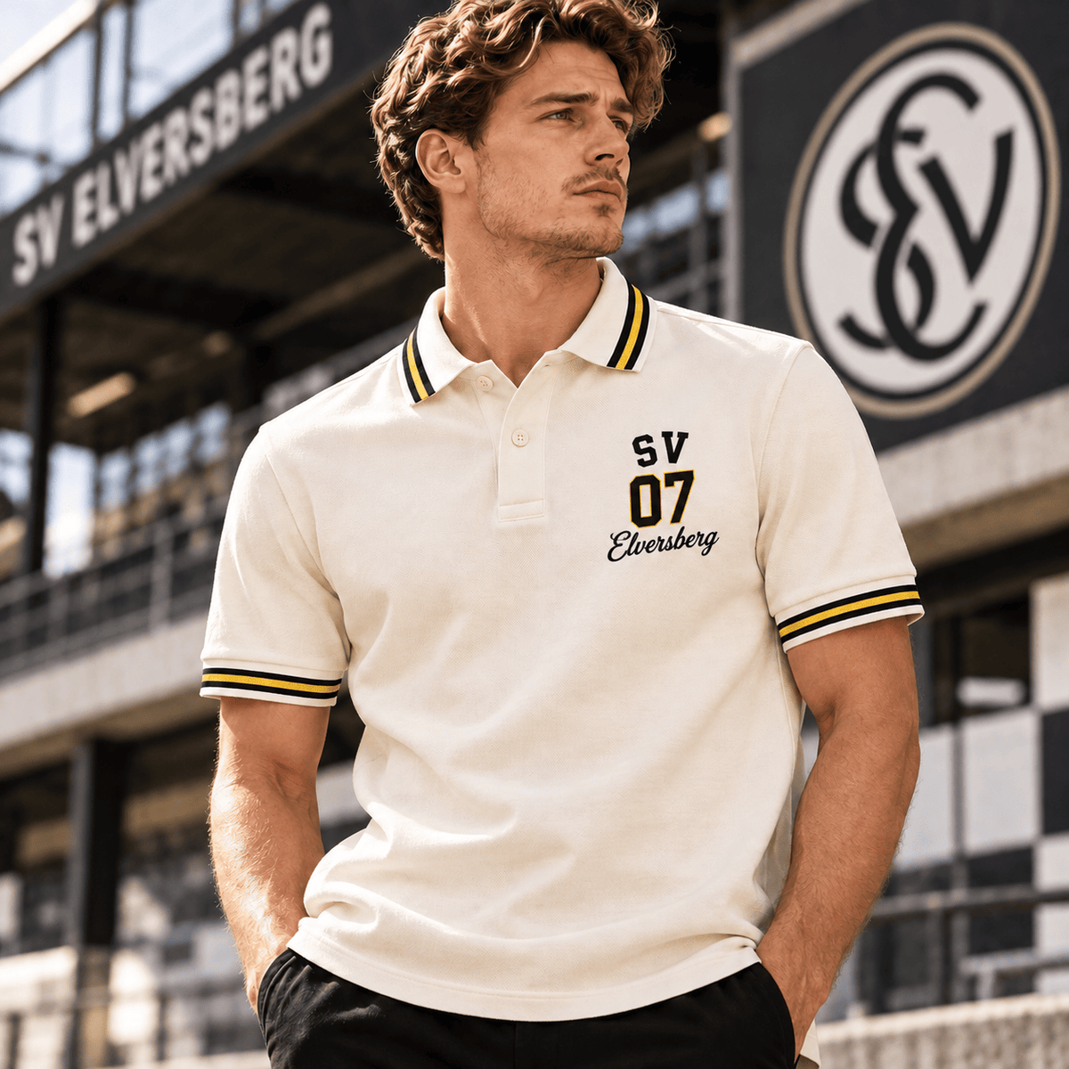 SV Elversberg BDL Varsity Number Polo Shirt – Premium Striped Collar Design