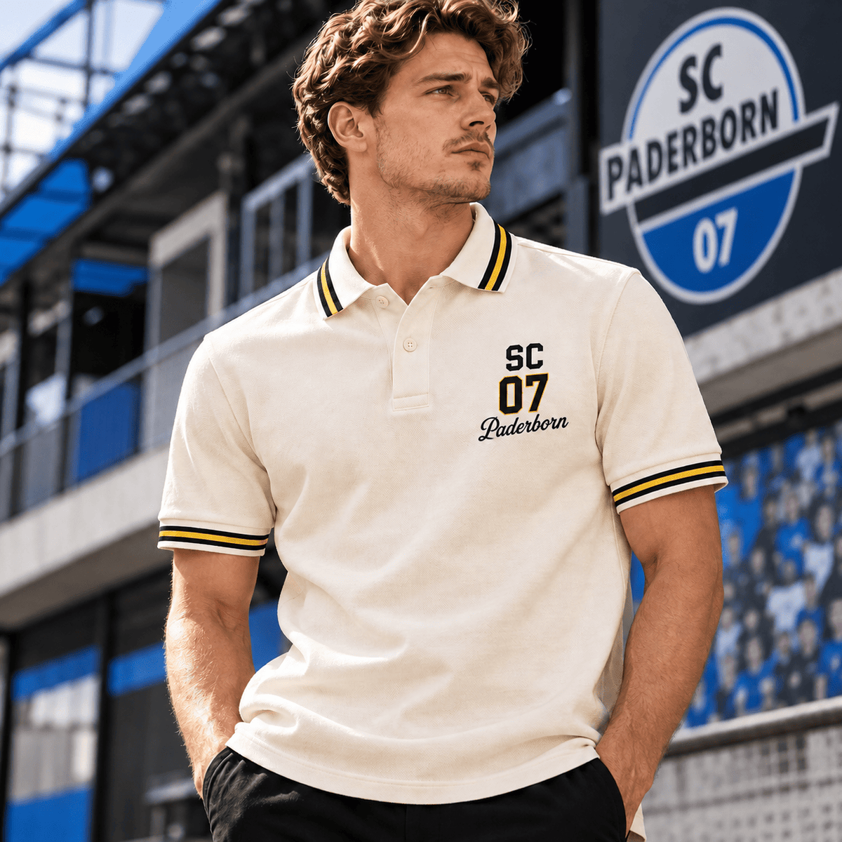 SC Paderborn 07 BDL Varsity Number Polo Shirt – Premium Striped Collar Design