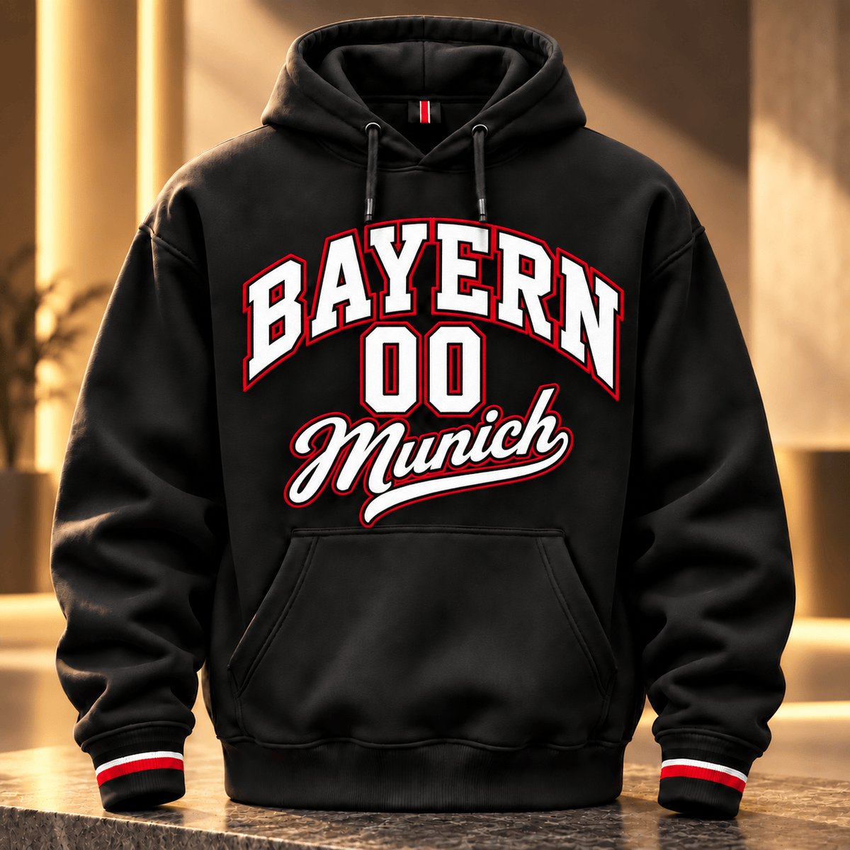 Bayern Munich BDL Collegiate Number Hoodie – Bold Athletic Lettering Design