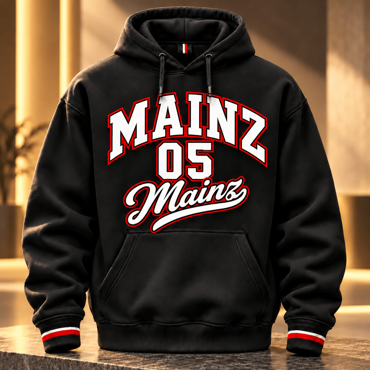 Mainz 05 BDL Collegiate Number Hoodie – Bold Athletic Lettering Design