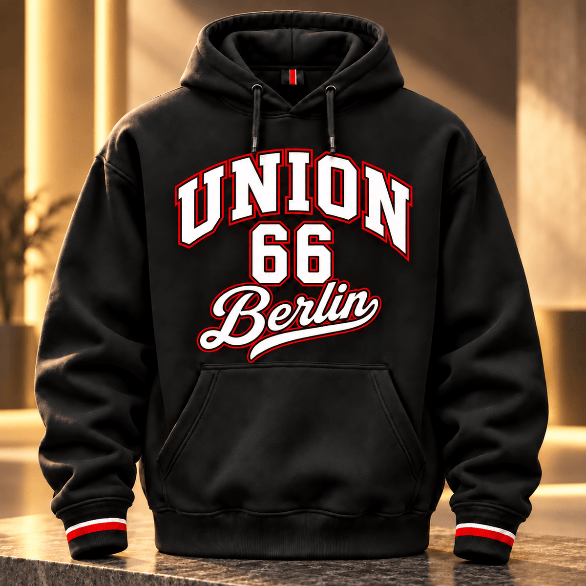 Union Berlin BDL Collegiate Number Hoodie – Bold Athletic Lettering Design