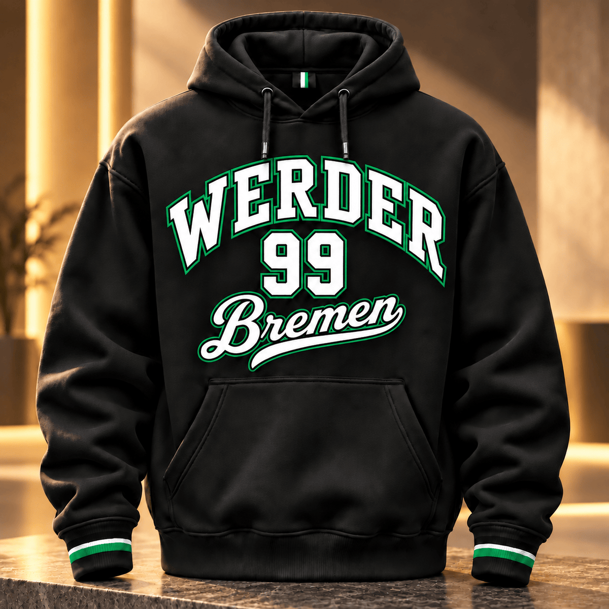 Werder Bremen BDL Collegiate Number Hoodie – Bold Athletic Lettering Design