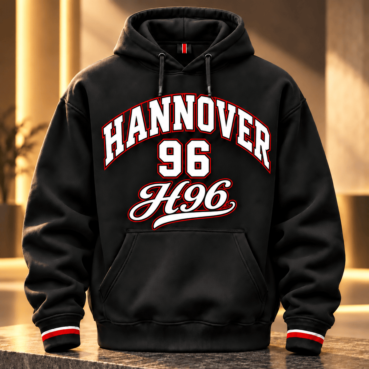Hannover 96 BDL Collegiate Number Hoodie – Bold Athletic Lettering Design