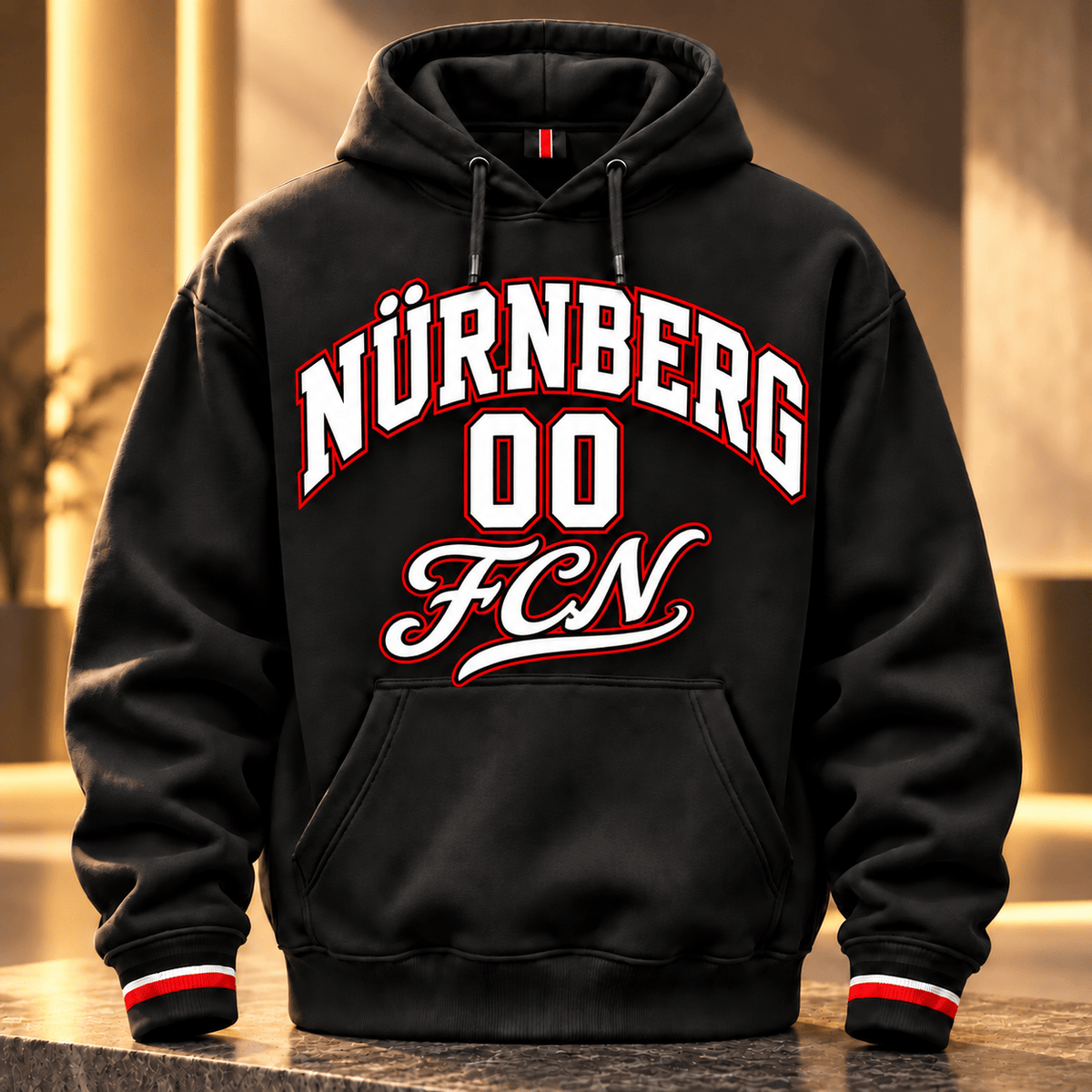 FC Nürnberg BDL Collegiate Number Hoodie – Bold Athletic Lettering Design