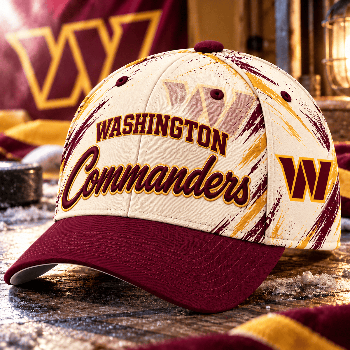 Washington Commanders NFL Classic Cap – All Over Print Football Fan Baseball Hat