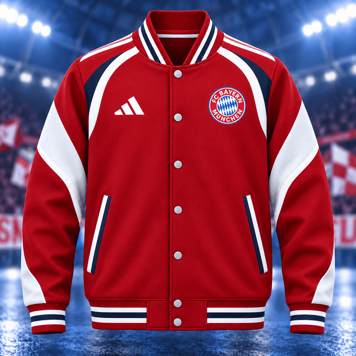 Bayern Munich BDL Retro Baseball Jacket – Vintage Football Fan Jacket