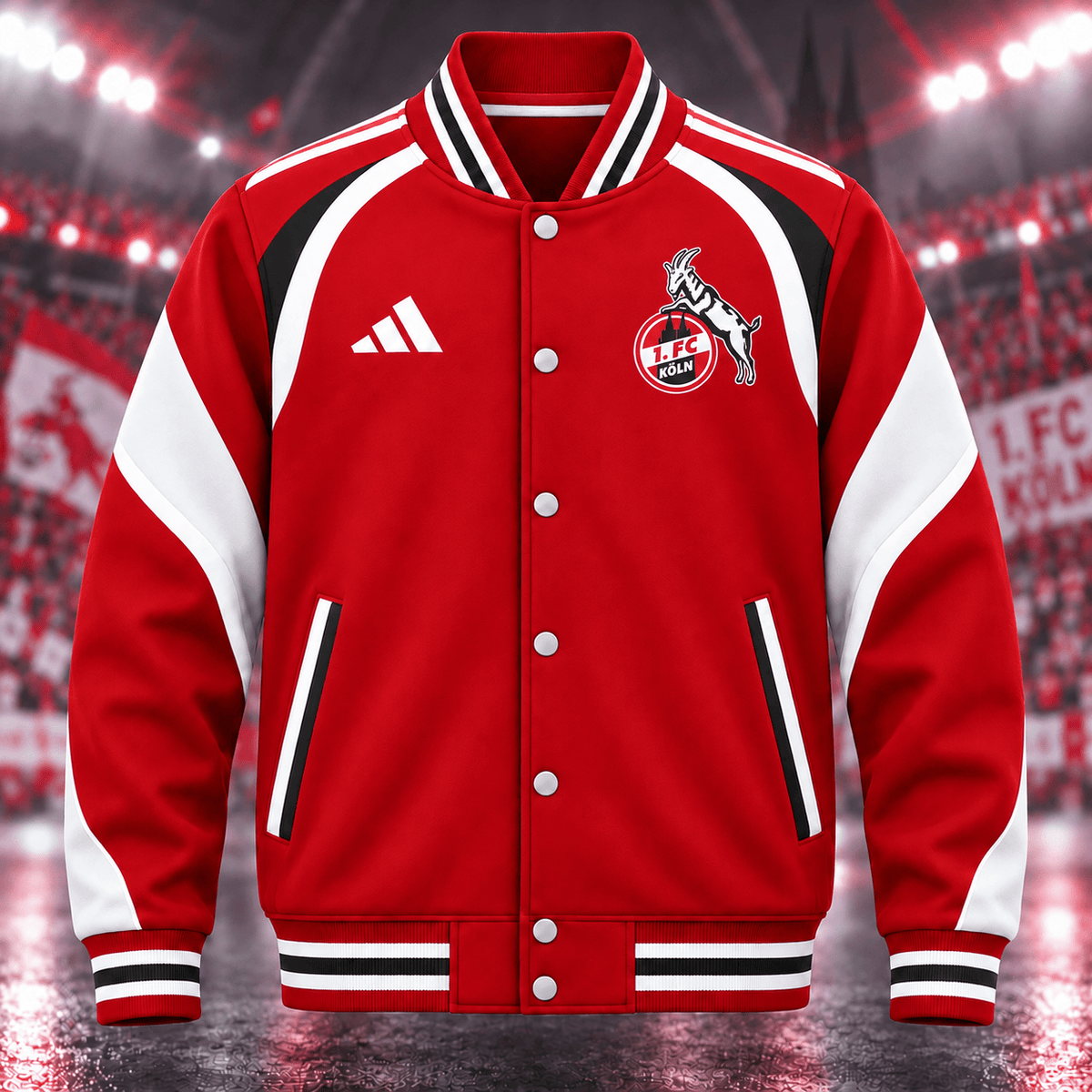 1. FC Köln BDL Retro Baseball Jacket – Vintage Football Fan Jacket