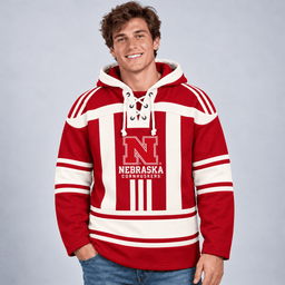 Nebraska Cornhuskers Lace-Up Hoodie