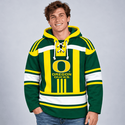 Oregon Ducks Lace-Up Hoodie