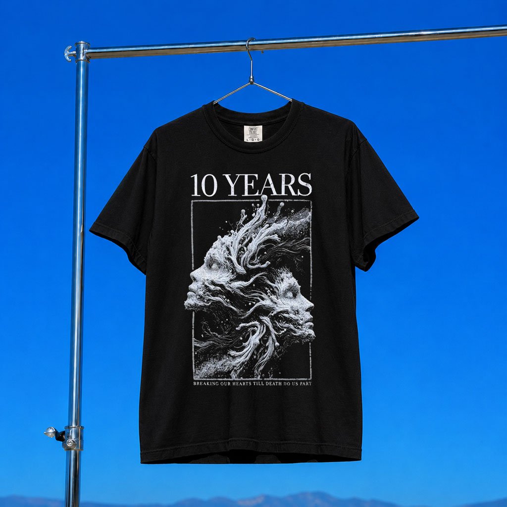 10 Years Merch 2026 Speechless T-Shirt 10 Years Band Shirt Gift For Metal Lovers