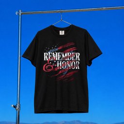 1 Nation Design Merch 2026 Memorial Day Remember And Honor T-Shirt Gift For Veteran