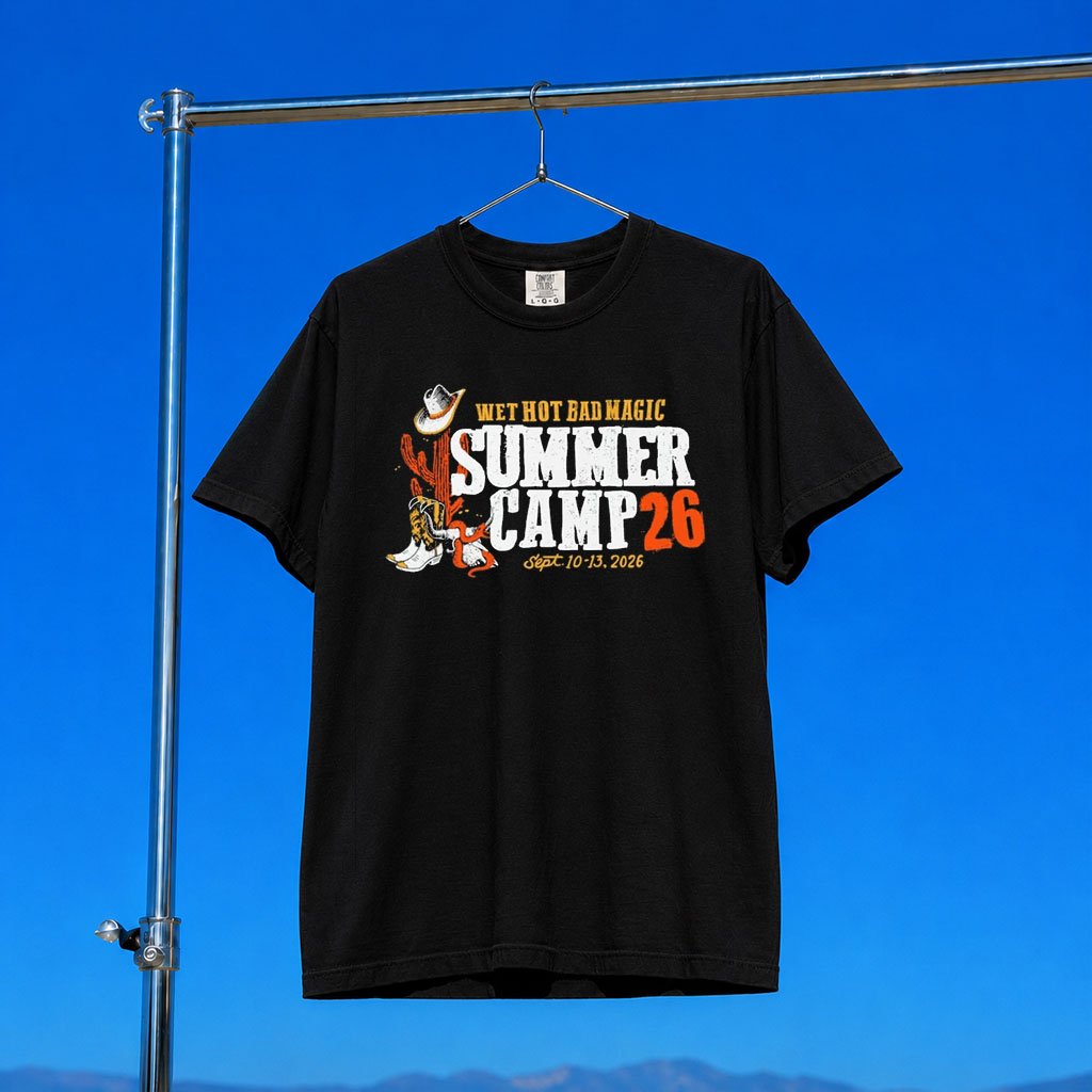 Bad Magic Productions Merch Wet Hot 2026 Logo T-Shirt Black Unique Gift For Dad