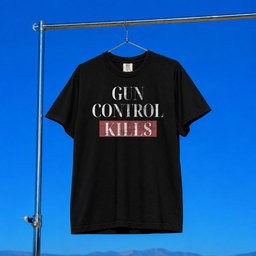 Black Guns Matter Merch 2026 Gun Control Kills T-Shirt Black Pro 2A Shirt Gift For Him