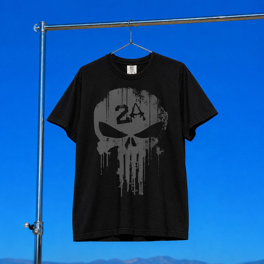 1 Nation Design Merch 2026 2A Punish T-Shirt Black Unique Gift For Veteran
