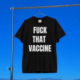 Black Guns Matter Merch 2026 Fck That Vaccine T-Shirt Black Unique Gift For Dudes
