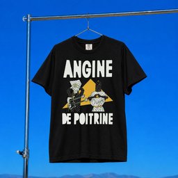 Angine De Poitrine Merch 2026 Pyramid T-Shirt Black Gift Ideas For Rock Music Lovers