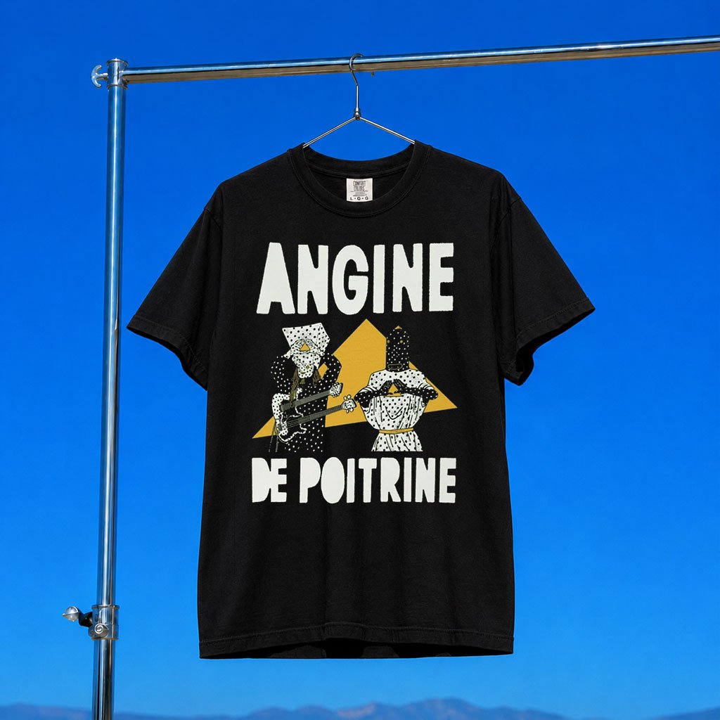 Angine De Poitrine Merch 2026 Pyramid T-Shirt Black Gift Ideas For Rock Music Lovers