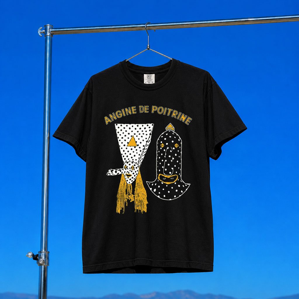 Angine De Poitrine Merch 2026 Black Khn And Klek T-Shirt Gift For Rock Duo Fans